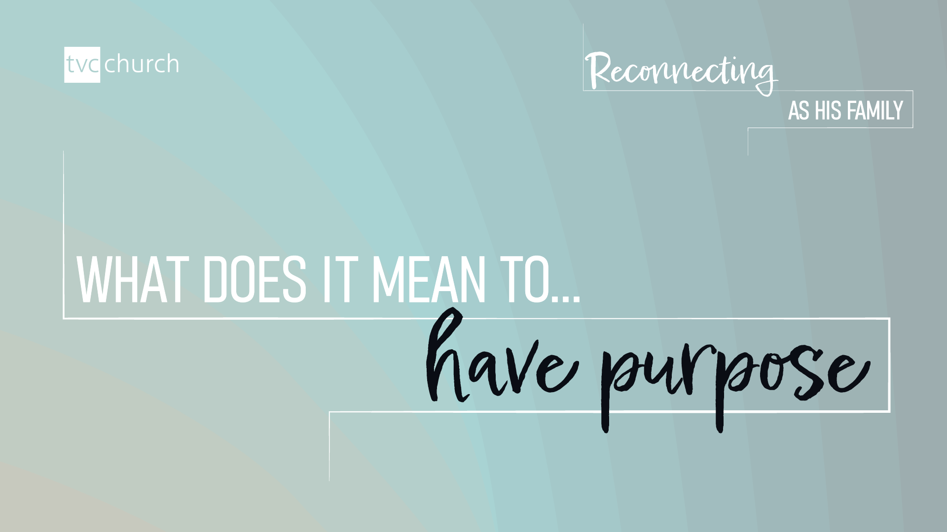 What does it mean to have purpose?