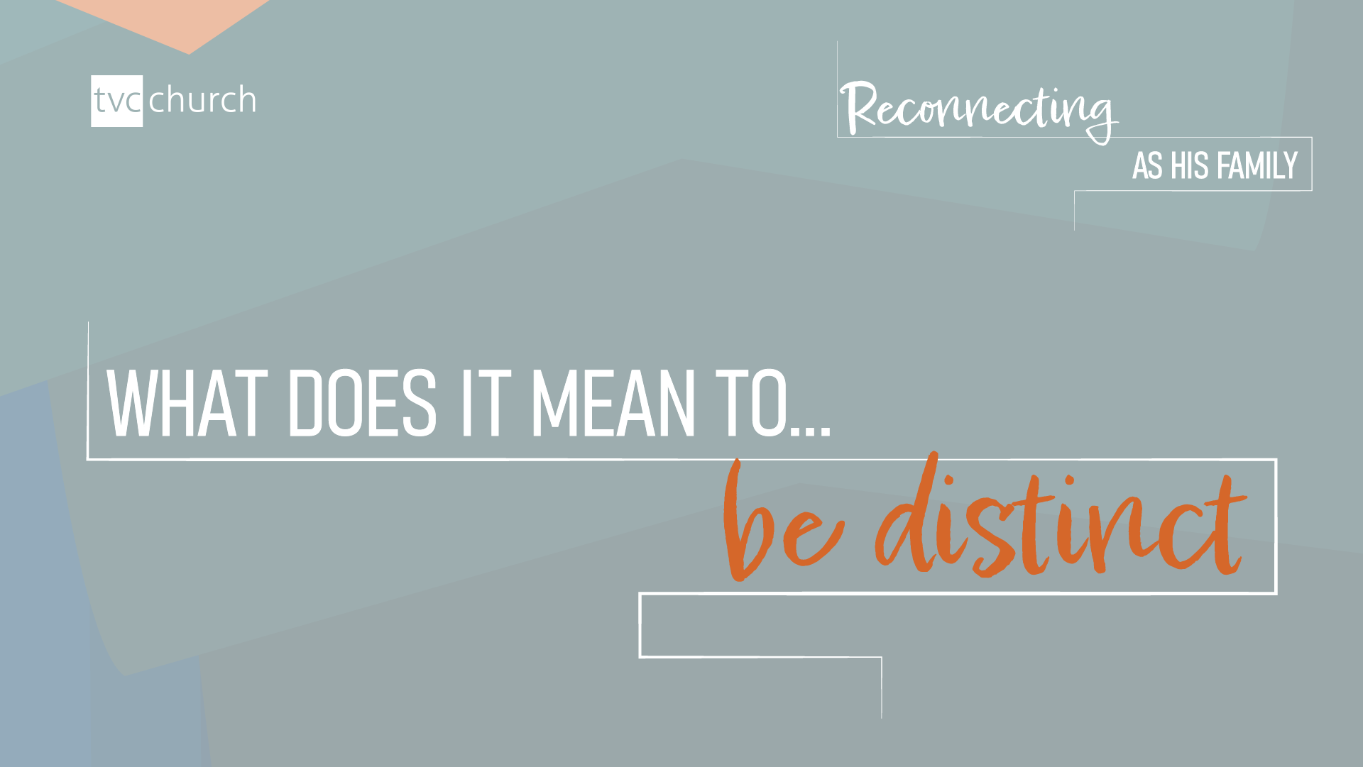 What does it mean to be distinct?