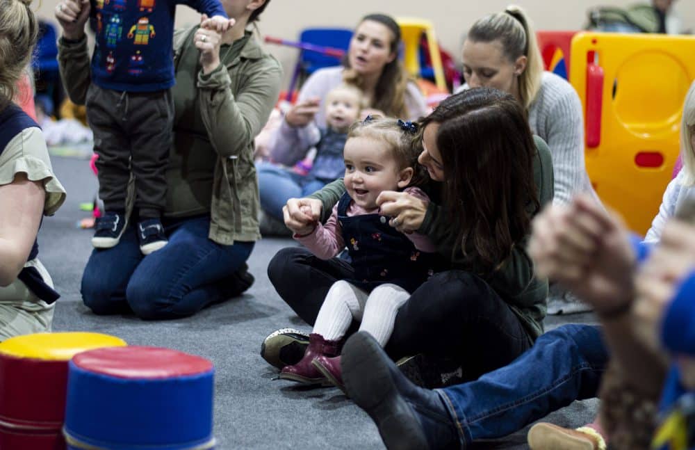 a toddler and mum